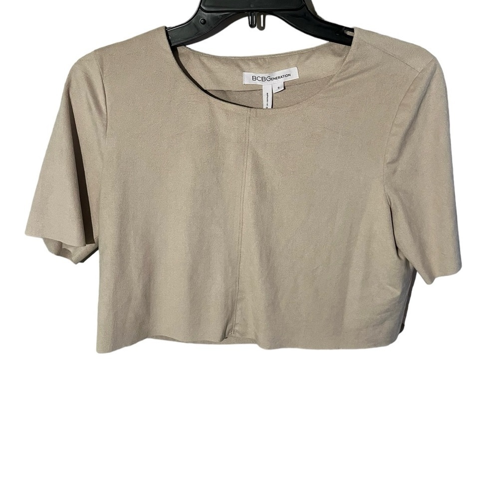 NWT BCBGeneration Women’s Soft Cropped Spandex Blend Top